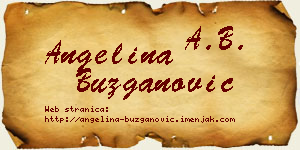 Angelina Buzganović vizit kartica
